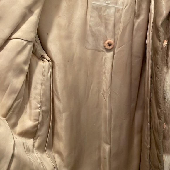 Galanos vintage stunning fur and leather coat jacket approx small PRICE DROP - Picture 9 of 13